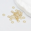 DIY jewelry 14K gold filled open jump rings for necklace and earring assembly - Open Ring 1.2x8mm / 14K Gold