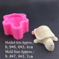 3D Schildkröte Silikonform für DIY Schokoladenkuchen und Wachskerzen mit realistischer Textur - Mittlere Schildkröte