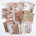Σετ vintage αυτοκόλλητα DIY με παλιούς χάρτες και λουλουδάτα σχέδια για scrapbooking - Ακούγοντας τον Άνεμο (3)
