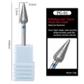 Diamond nail drill bit PG-01 torch shape with medium grit for cuticle removal - PG-01 Medium-Torch Shape