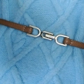 Minimalist slim brown leather belt with silver metal D-ring buckle for women dresses - Earthy Yellow
