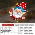Adesivo natalizio a forma di gnomo con cappello a pois e cuore per decorazione vetro - Piccolo (30x30cm) / Gnomo di Natale