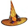 Orange Witch Hat with Light