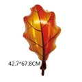 Autumn maple leaf foil balloon with orange gradient finish for Thanksgiving party decoration - Leaf Yellow / 42.7*67.8cm