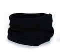 Calentador de cuello de forro polar negro para ciclismo con material térmico suave - Talla única / Negro