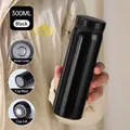 Black 300ml mini portable stainless steel vacuum flask with 304 steel interior - 300ml / Black
