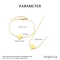 Parametri dettagliati delle dimensioni per set collana e bracciale con pendente a croce - Set Oro (KS223542-Z)
