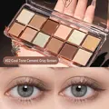 Palette di 12 ombretti opachi e brillanti nei toni freddi del grigio cemento e marrone - #02 Grigio Cemento Freddo Marrone