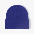 Classic Klein blue ribbed knit beanie hat with cuffed design for outdoor warmth - One Size / Sky Blue