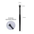 Black handle crease makeup brush 861 with dimensions 11mm width and 136mm length - 861 Crease Blending Brush