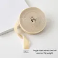 Single-sided beige velvet ribbon roll 2.5cm wide for DIY Christmas gift wrapping - 2.5cm*10m / Beige