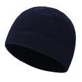 Navy blue thermal fleece beanie for outdoor sports and windproof winter warmth - Navy Blue (Standard)