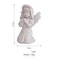 Matte white resin praying angel girl figurine with dimensions 11cm height and 7cm width - White - Praying Little Angel (Girl)