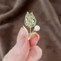 015-green Tulips