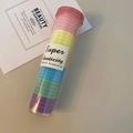 Elastici per capelli pastello ad alta elasticità in flacone cilindrico trasparente - #1 Serie Colorata