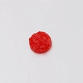 Close-up of 6mm red resin rhinestone with a sparkling mineral texture for DIY jewelry - 6mm / Red Texture (29)