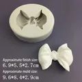 3D bow silicone mold for DIY fondant cake decor and handmade soap casting tool - 3D Large Bowknot Mold - Grey