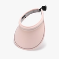 Visiera parasole rosa anti-UV con tesa larga e cinturino elastico nero regolabile - Regolabile / Rosa