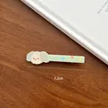 Barrette à cheveux vert menthe style Pochacco avec étoiles pour filles, 7.2 cm - Pince à Cheveux Chien Mignon