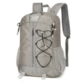 Waterproof grey outdoor hiking backpack with high-density nylon and mesh side pockets - 56-75L / Gray
