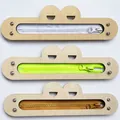 Montessori wooden busy board zippers for toddler sensory and fine motor skills training - Frog Zipper (Adhesive)