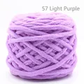 Filato spesso di ciniglia color lavanda 57 per progetti di maglia e uncinetto fai-da-te - Viola Chiaro