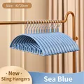 Grucce ondulate antiscivolo blu stellato, dimensione 42x20cm per riporre i vestiti ordinati - 5 Pezzi / Blu Mare Stellato