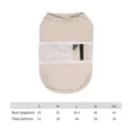 Beige koelvest voor honden met zakje voor zonbescherming tijdens de zomer - S / Broken Wit
