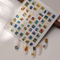 Barokke Van Gogh olieverf nagelstickers met gouden zonnebloem reliëf ontwerpen - Van Gogh Zonnebloemen Sterrennacht Serie (CO-325)