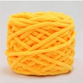 Lana gruesa de chenilla amarillo brillante para tejer DIY y proyectos de ganchillo a mano - Amarillo Dorado (05)