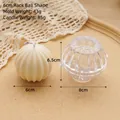 Spherical ribbed candle mold made of transparent plastic for DIY textured candles - 6cm Cactus Sphere