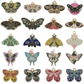 Set aus 20 gemischten Schmetterlings-Emaille-Anhängern für DIY-Schmuckherstellung - 20-teiliges Schmetterling Set (20 Stile x 1)