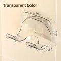 Transparent acrylic hair dryer wall mount holder with elegant vertical striped pattern - Transparent PET (819) / Clear