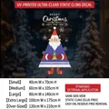 Santa Claus static window sticker with purple robe design in five size options - 40x70cm