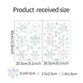 Größentabelle für Laser-Schneeflocken-Fensteraufkleber mit 30x20,5cm Bögen und Elementmaßen - 2 Stück Set/20.5x30cm