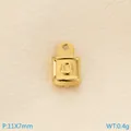 Pendentif carré doré numéro 0 en acier inoxydable pour bijoux DIY de taille 11x7mm - Pendentif Lettre Q Doré (KLJ10059-Z)