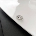 Jz-84 Titanium Stalen Ring Zilver