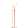 Rose gold long-handle stainless steel 2-prong fruit fork measuring 15.9cm long - Fruit Fork / 160mm / Rose Gold