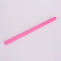 Reusable 1cm large hole Tritan straw in candy pink color for plastic cups - 1*20cm / Fluorescent Rose Red