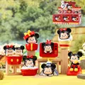 Figuras coleccionables Disney Mickey y Minnie de resina en seis temas creativos diferentes - -111 Serie Oda a la Alegría (Juego de 6) / 1pc Aleatorio
