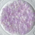 Purple gradient resin flower beads with gold specks for DIY jewelry making - Purple Gradient