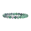 Macro detail of natural purple and green fluorite beads showing internal stone textures - Green Purple