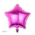 Pink star-shaped foil balloon 18 inch size for festive party and wedding decoration - Star Pattern Rose Red