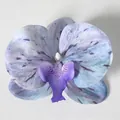 Testa di orchidea artificiale viola chiaro con macchie scure per accessori per capelli DIY - Pellicola 3D Lilla (Grande)