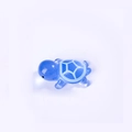 Cute luminous blue resin turtle figurine for micro landscape and aquarium decor - Small / Sky Blue