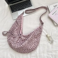 Hobo-Schultertasche mit rosa Leopardenmuster, Kordelzug und verstellbarem Riemen - Rosa