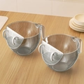 Transparentes multifunktionales Küchensieb-Set mit Skalierung und ergonomischem Griff - Transparent Grau [2er Pack]