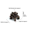 Mini porta incenso in ottone vintage a forma di bestia propiziatoria per meditazione casa - Leone