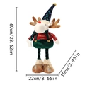 Christmas reindeer doll with telescopic legs and red sequins with size measurements - Christmas Reindeer