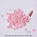 DIY polymer clay Naruto fish cake slices pink spiral pattern 0.6cm craft beads - 0.6cm Small Fish Cake / 500g/Pack